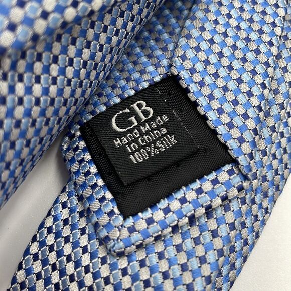 Bundle of two blue and brown Geoffrey Beene ties - Picture 4 of 7